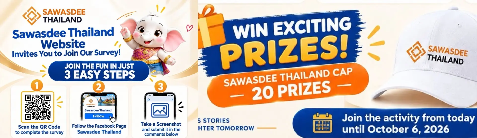 Sawasdee Thailand Invites You to Join & Win Prizes!
