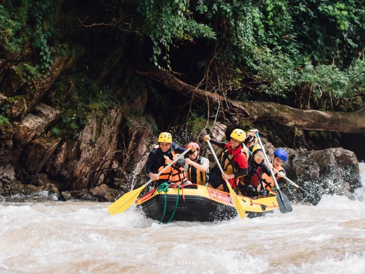 Adventure tourism - Exploring the Kang Yai Rapids in the Wa River, Nan Province