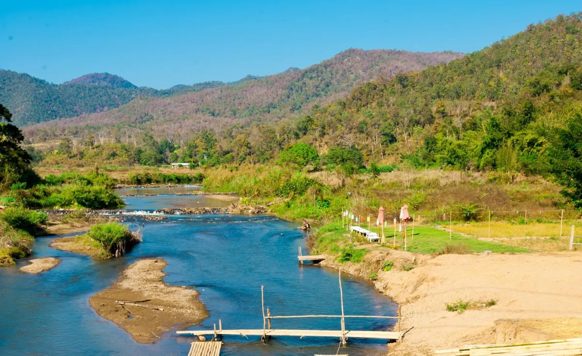 Adventure tourism, thrilled by the Pai River, Mae Hong Son Province