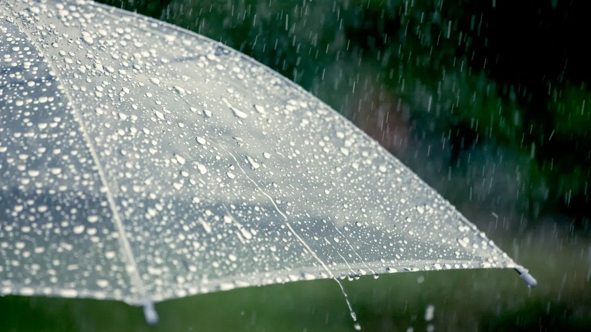 Typical weather during the rainy season in northern Thailand