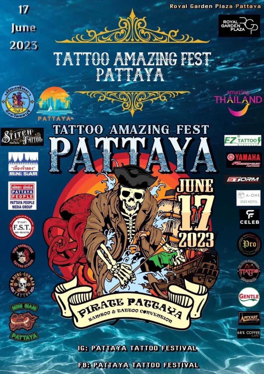 Travel Calendar – Pattaya Tattoo Festival 2023, June 17, 2023