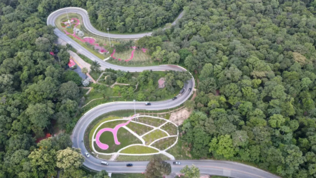 The New Landmark of Curved Road Number 9 in Pink in Sakon Nakhon Province: A Gateway to Northeastern Provinces
