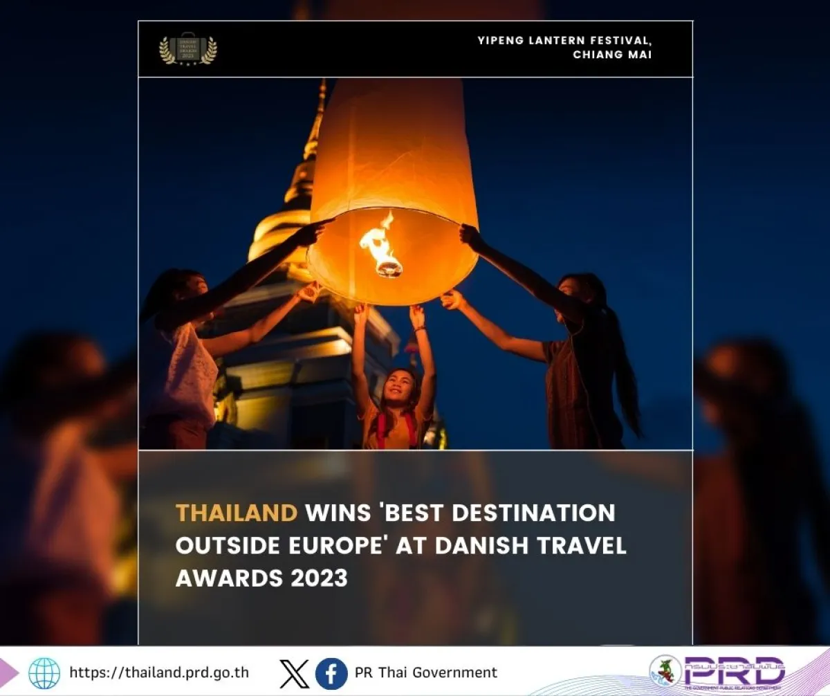 Thailand wins 'Best Destination outside Europe' at Danish travel awards 2023