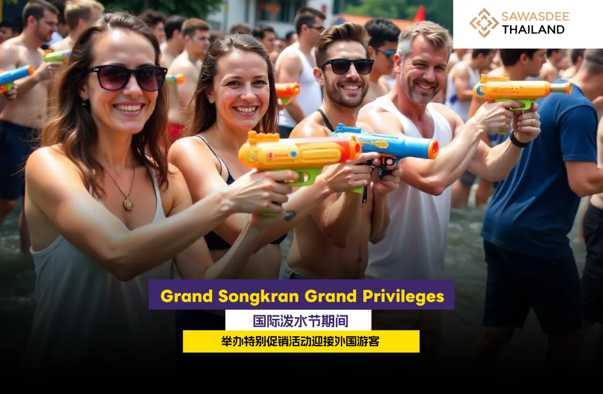 Grand Songkran Grand Privileges 国际泼水节期间 举办特别促销活动迎接外国游客