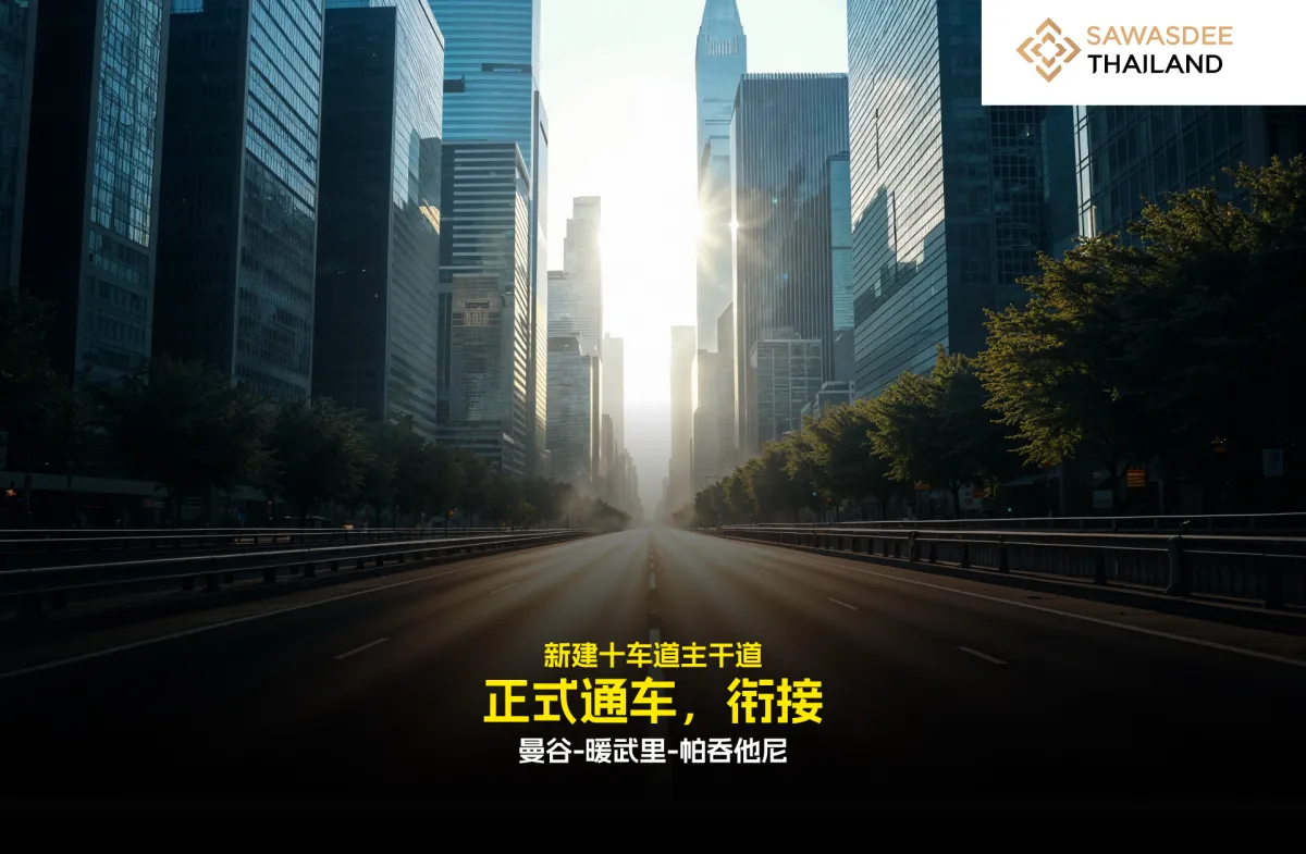 新建十车道主干道 正式通车，衔接 曼谷-暖武里-帕吞他尼