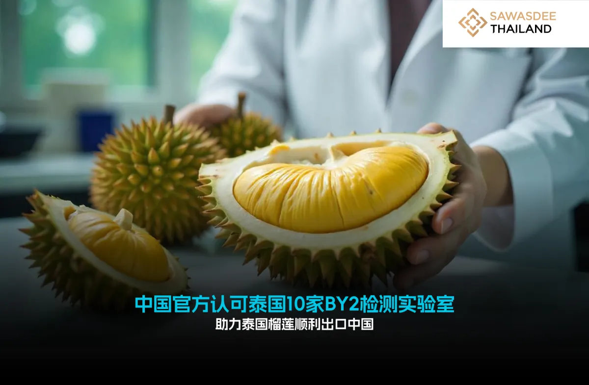 中国官方认可的泰国10家BY2检测实验室 助力泰国榴莲顺利出口中国