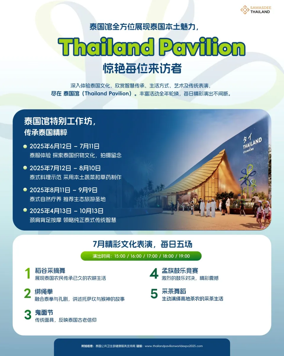 泰国馆全方位展现泰国本土魅力，惊艳每位来访者