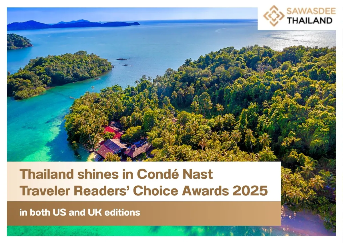 Thailand shines in Condé Nast Traveler Readers’ Choice Awards 2025 in both US and UK editions