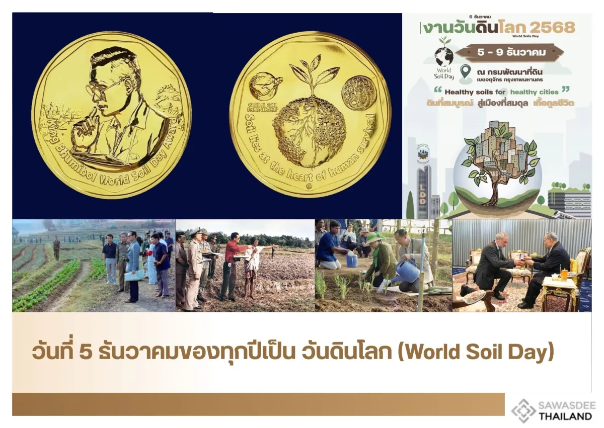 วันที่ 5 ธันวาคมของทุกปีเป็น วันดินโลก (World Soil Day)