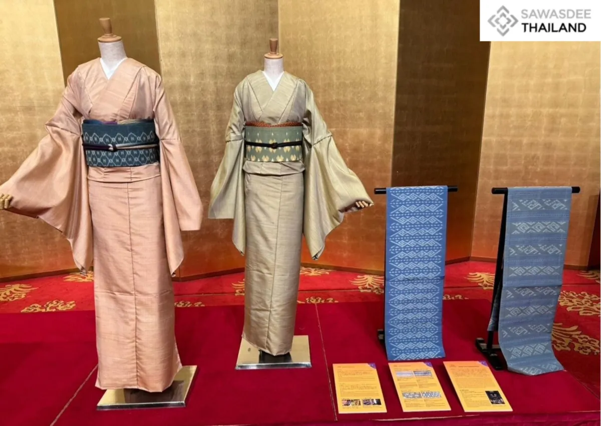 Thai Silk Meets Japanese Tradition in New ‘Thai Fabric Kimono’ Collection