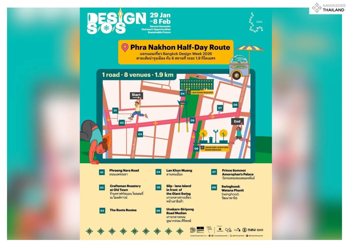 Phra Nakhon Half-Day Route, Bangkok Design Week 2026