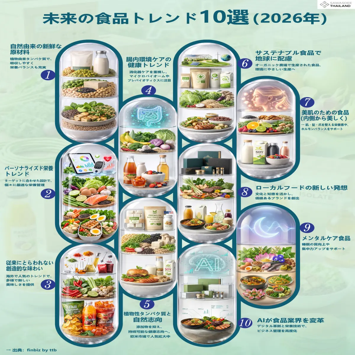 未来の食品トレンド10選（2026年）