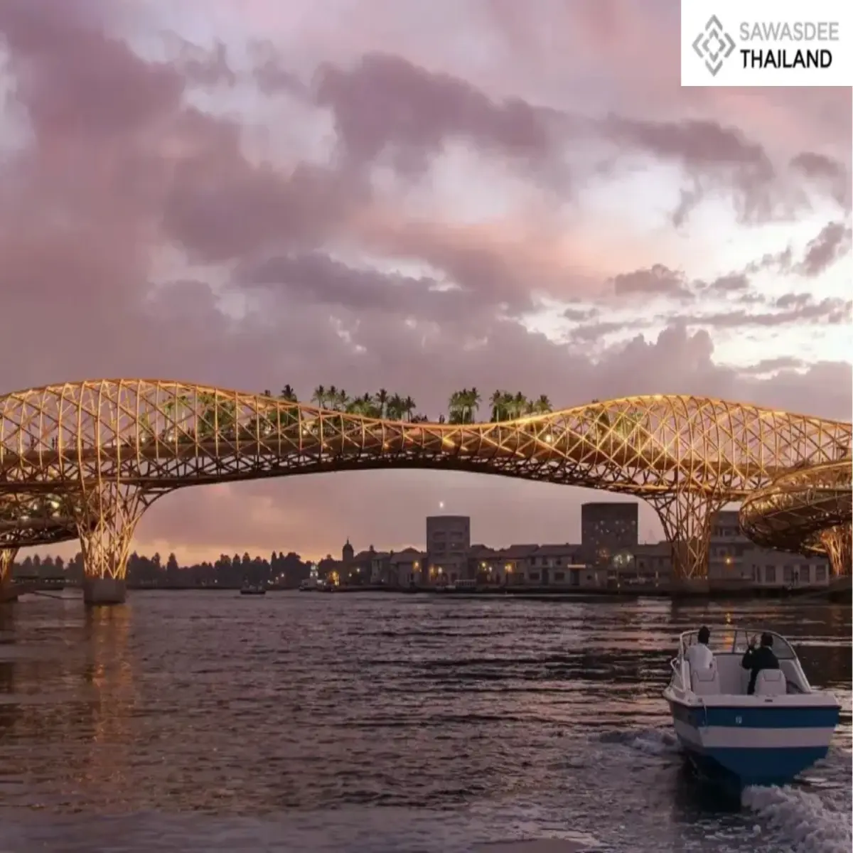 Bangkok Plans First Pedestrian Bridge to Boost Walkability and Riverfront Tourism.