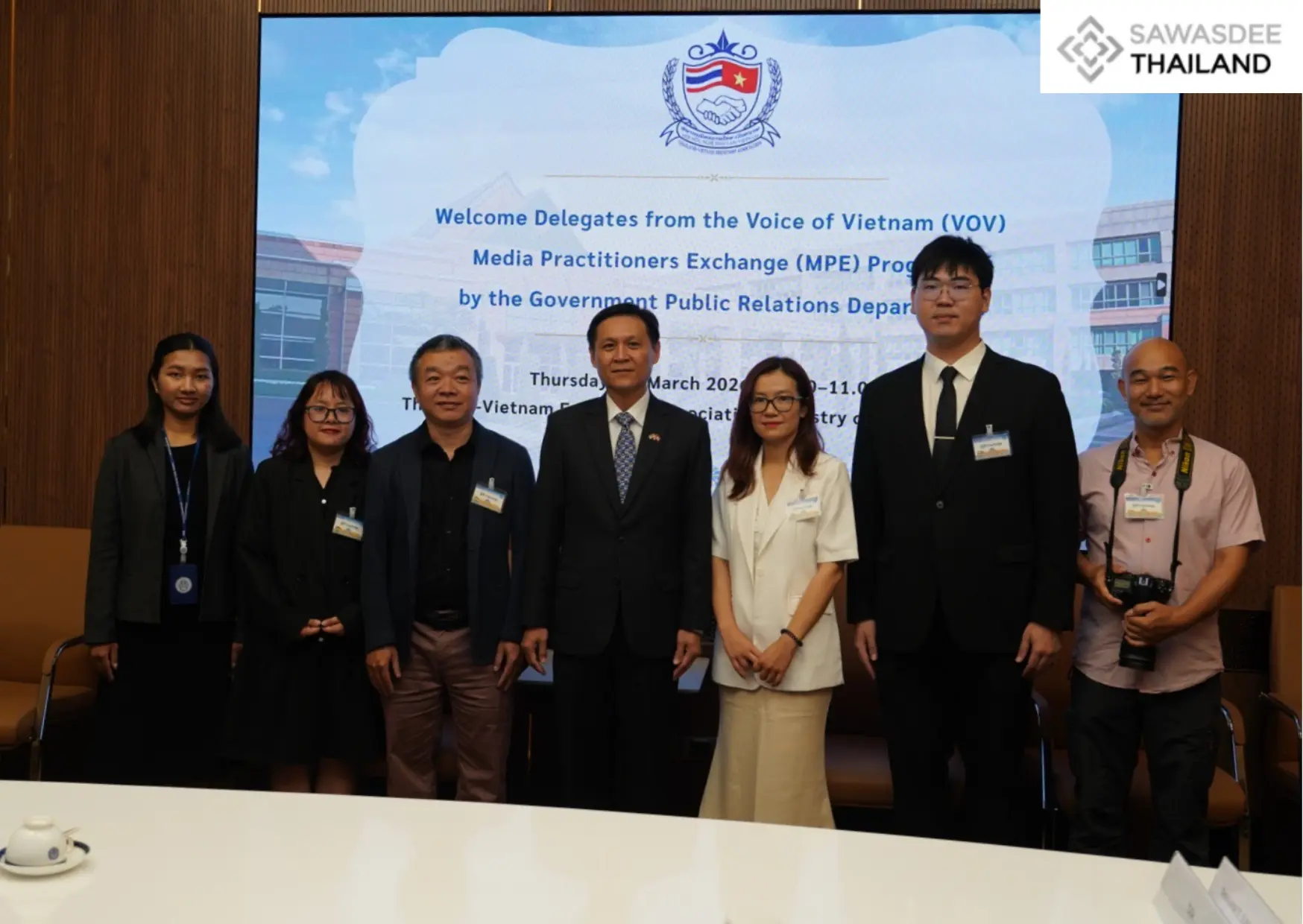 PRD leads VOV media crew to visit the Thailand-Vietnam Friendship Association, promoting the 50th anniversary of bilateral relationship.