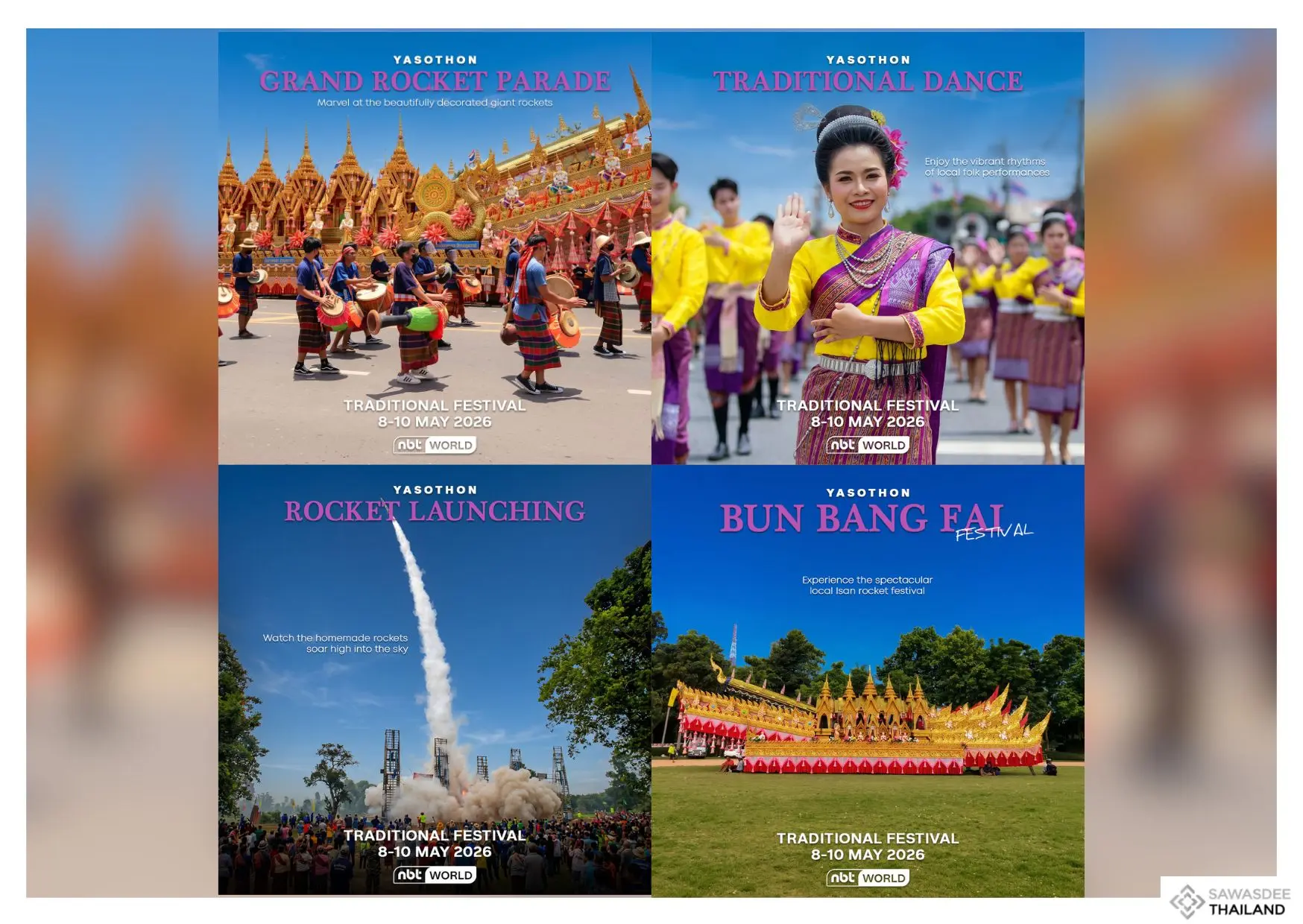 BUN BANG FAI or Yasothon’s Rocket Festival, where tradition, culture, and celebration soar together!