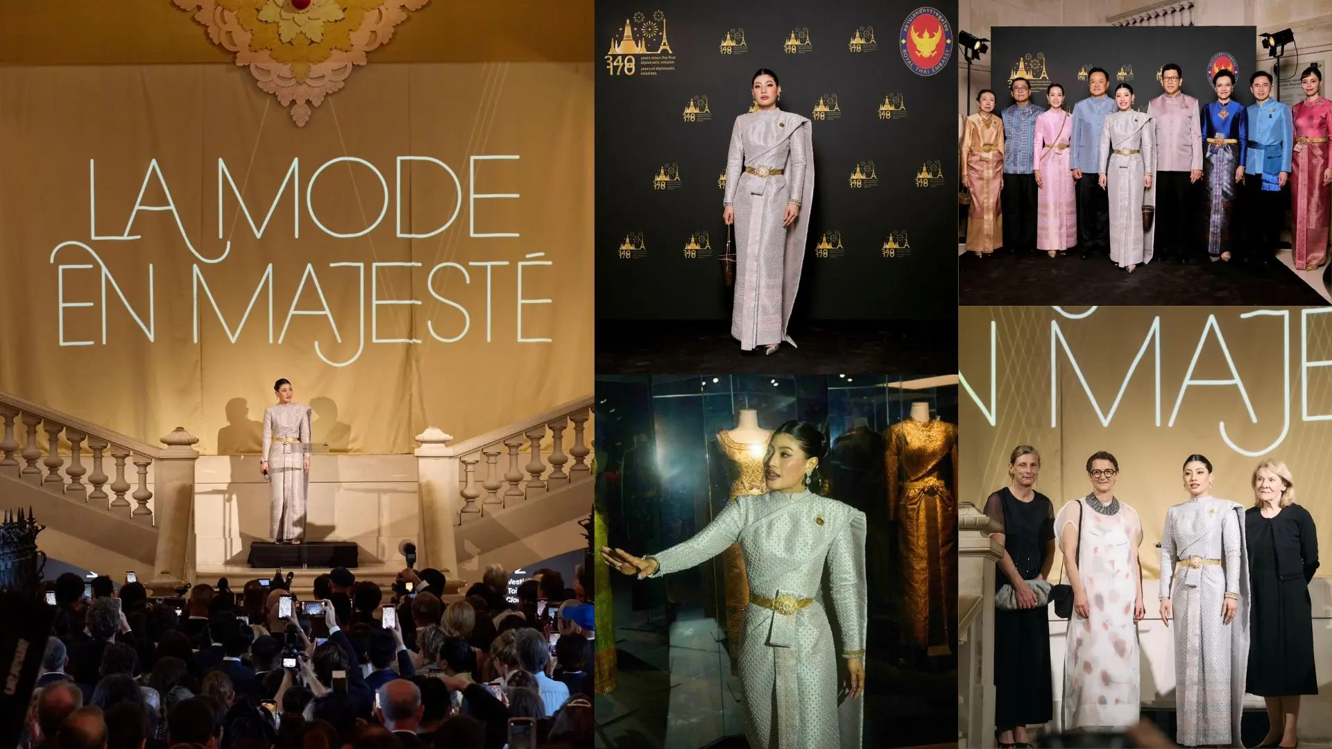 Princess Sirivannavari Opens the Exhibition “La Mode en Majesté" in Paris