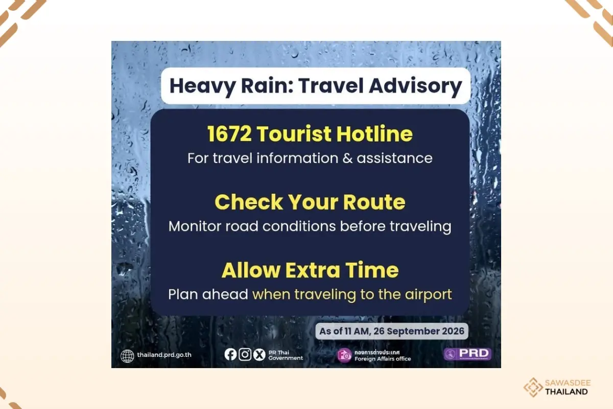 Step Up Tourist Support Amid Heavy Rain, Open Hotline, & Advise Extra Time for Airport Trips