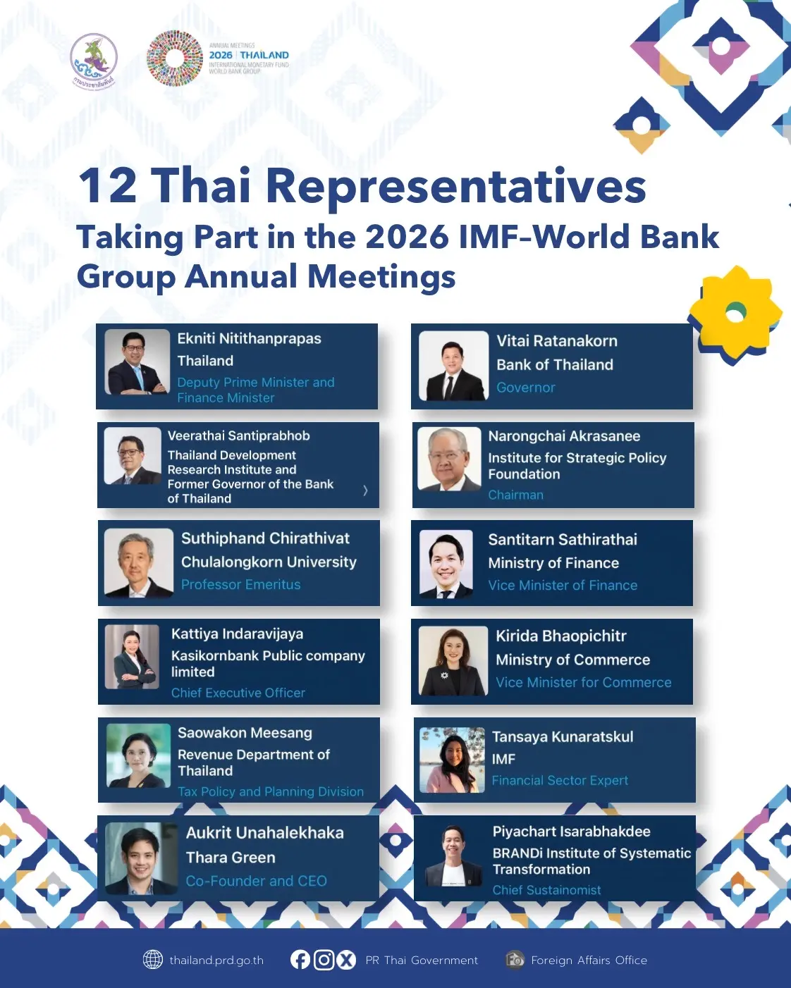 12 Thai Representatives Taking...