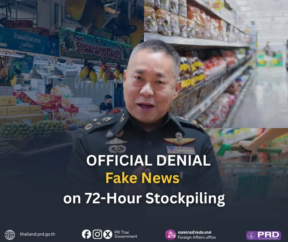 Official Denial : Fake News on 72-Hour Stockpiling